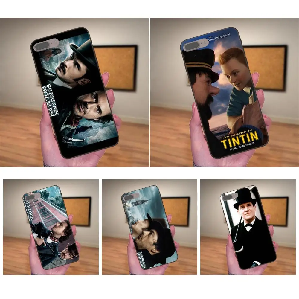 Силиконовый чехол для Huawei Honor Enjoy Mate Note 6s 8 9 10 20 P20 P30 Lite Play Pro P smart Sherlock Holmes Tintin