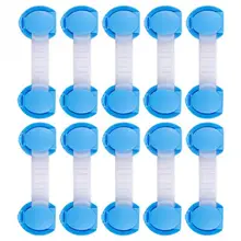 10 шт. детские длинные милые бэнди дверные ящики замок безопасности замок для защиты от детей двери шкафа Ящики, холодильник замок