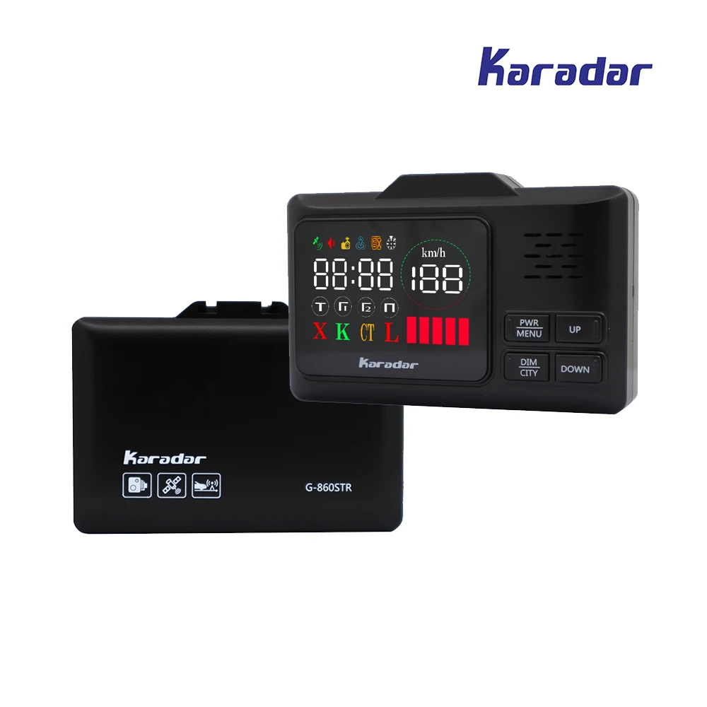 Karadar G 860 скорости автомобиля gps анти полицейский радар детектор предварительно