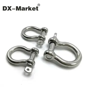 

m14 , 4pcs chain bow rigging shackle , 304 Stainless Steel bow type rigging , sus304 m14 bow shackle