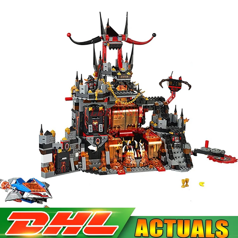 

1244Pcs 14019 Nexoe Knights Jestros Vulkanfestung LEPIN Model Building Kit Blocks Brick Toy Compatible Legoings 70323