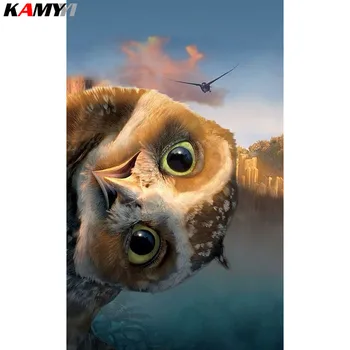 

Full Drill Square/Round Drill 5D DIY Diamond Painting "Cute owl" 3D Embroidery Cross Stitch Mosaic Home Decor HYY