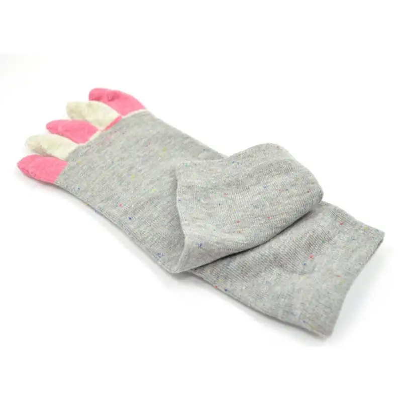 

CHAMSGEND Colored five-finger socks Cotton Non Slip Massage Toe Socks Full Grip Socks Heel Drop Shipping 1F23