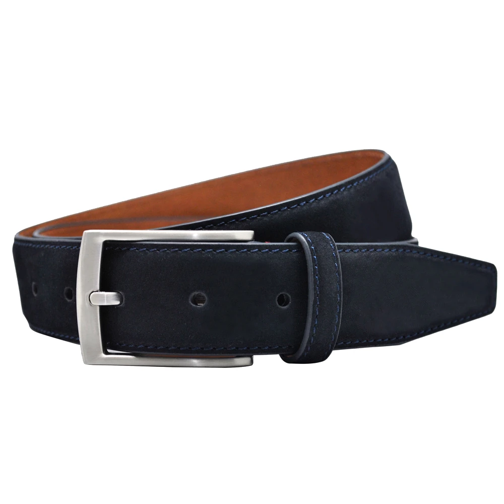 men's genuine suede belts