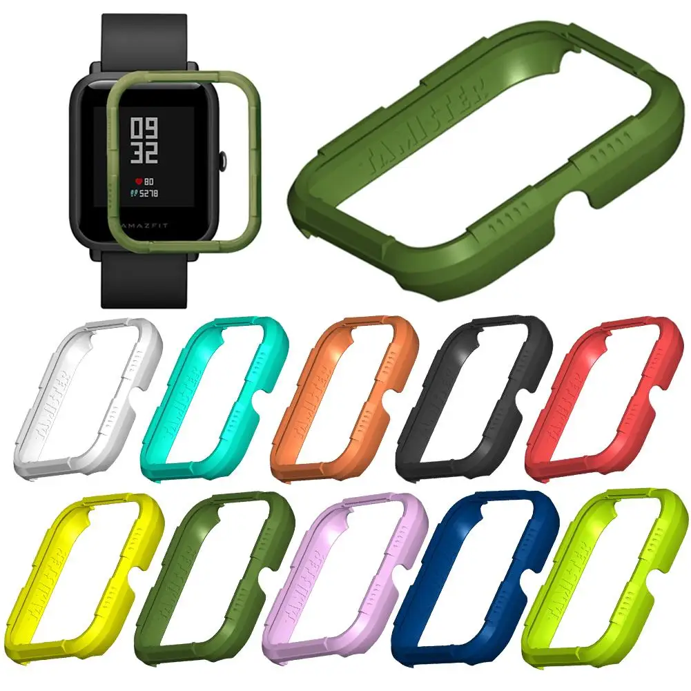 Часы Huami Amazfit Youth Edition умный протектор для часов чехол тонкая красочная Рамка PC