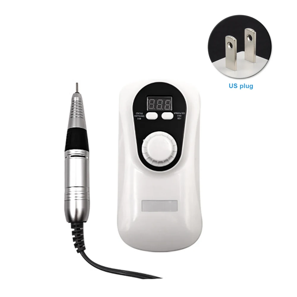 

Electric Machine Low Noise Nail Polisher Tool Manicure Pedicure Rechargeable Battery Powered Tools Aluminum Professional Drill