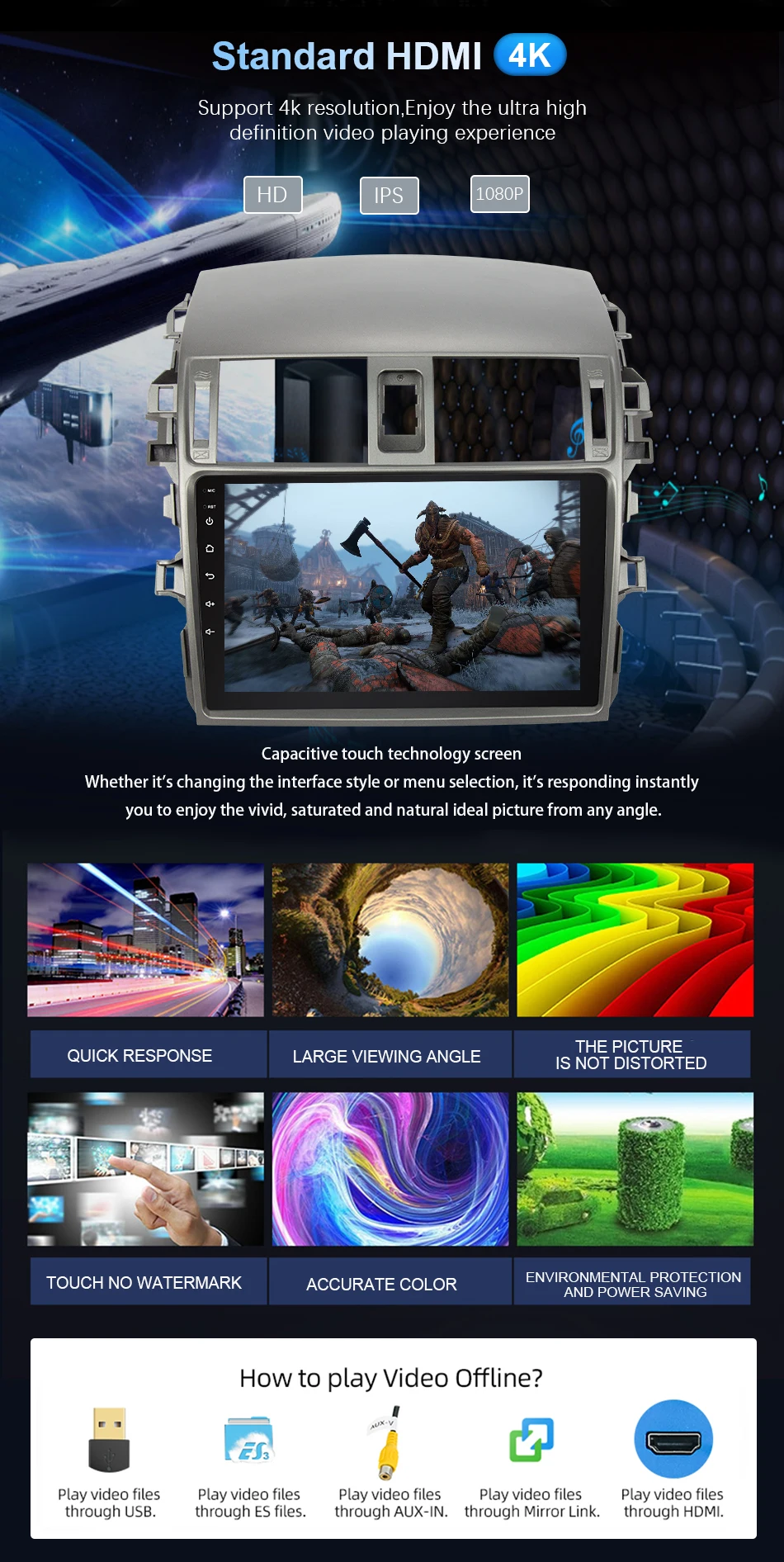 Cheap Eunavi 4G+64G  6 core android 9.0 car dvd for Toyota Corolla E140/150  2007-2011 multimedia car radio gps navi PX6 Radio WIF 7