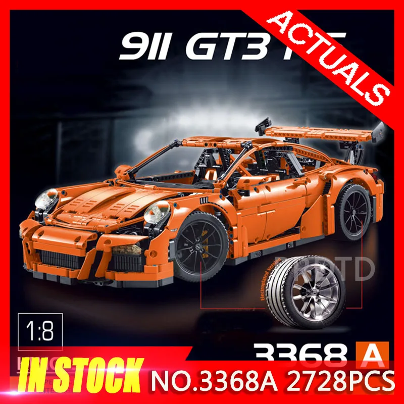 Technic Racing Car Set Compatible  42096 3368C 3368A 3388B Model Building Blocks Bricks Compatible Legoing Technic birthday Toys