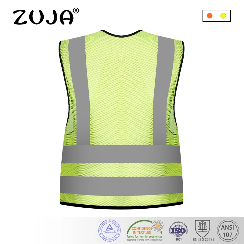 High Visibility Reflective Men Women Breathable Safety Vest with Pockets Traffic Protective Workwear High Visibility Reflective Men Women Breathable Safety Vest with Pockets Traffic Protective Workwear