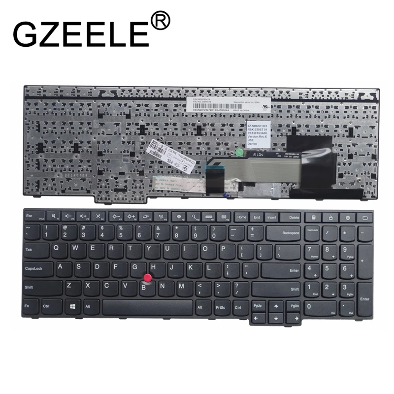 

New for Lenovo FOR Thinkpad E550 E550C E555 E560 E565 00HN000 00HN037 US Keyboard 00HN074