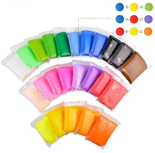 100g/bag Play dough Ultra-light Air Dry clay 100% Non-Toxic slime Polymorph Plasticine Color Mud Children Toys 24 Colors Clay 100g/bag Play dough Ultra-light Air Dry clay 100% Non-Toxic slime Polymorph Plasticine Color Mud Children Toys 24 Colors Clay