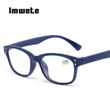 Imwete Unisex Ultralight Reading Glasses Anti-fatigue Presbyopic Diopter Glasses Men Women Eyewear Myopia Resin Lens PC Frame