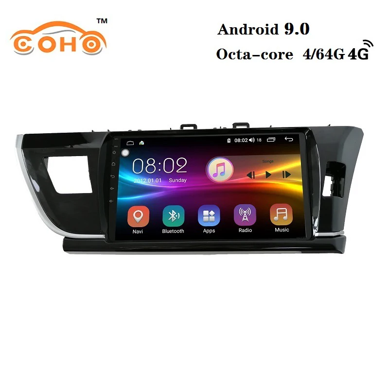 

Corolla /Altis RHD Android 9.0 8-core 4+64g IPS Screen android radio car stereo bluetooth for 2014 TOYOTA Corolla /Altis RHD