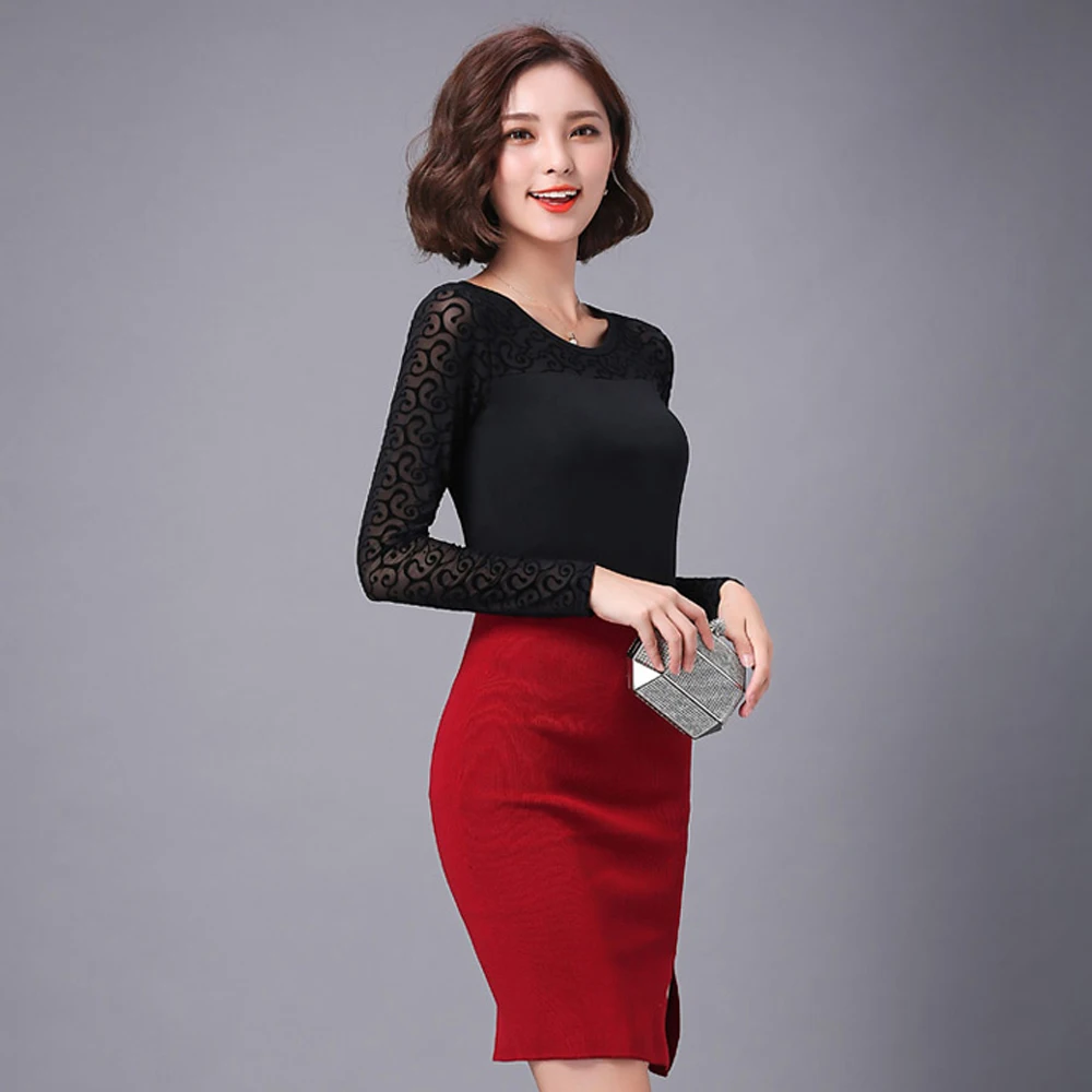 Blusa roja hombro camisa femenina sin tirantes camisa