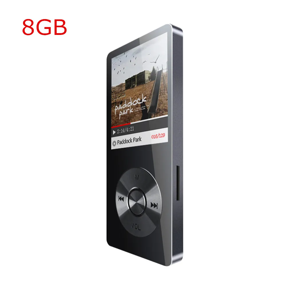 New Metal 1.8" Screen FLAC MP3 Player 8GB Portable Digital Audio Player Built in Speaker Player