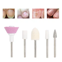 Новые 5 шт/упаковка, шт./компл. Керамика металлическая пилочка для ногтей сверла для маникюра и педикюра, фрезер аксессуары для ногтей