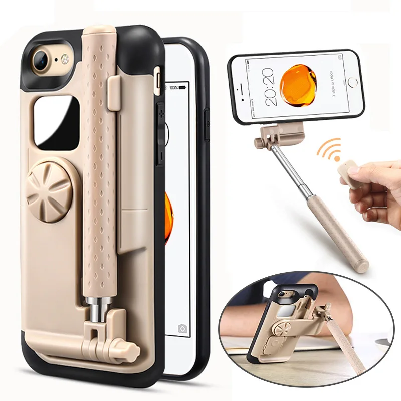 imágenes para LANCASE Palo Autofoto Para el iphone 7 Caso Portátil Plegable Stretch Handheld De Bluetooth Del Obturador Para iPhone 7 Más Caja Del Teléfono imágenes para LANCASE Palo Autofoto Para el iphone 7 Caso Portátil Plegable Stretch Handheld De Bluetooth Del Obturador Para iPhone 7 Más Caja Del Teléfono