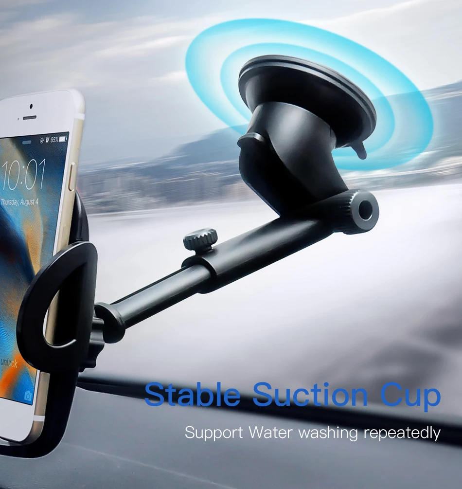 !ACCEZZ Car Phone Holder For iphone X 8 7 XR XS MAX Huawei Samsung Xiaomi Universal Car Gravity Sucker Smart Phone Stand Bracket (4)