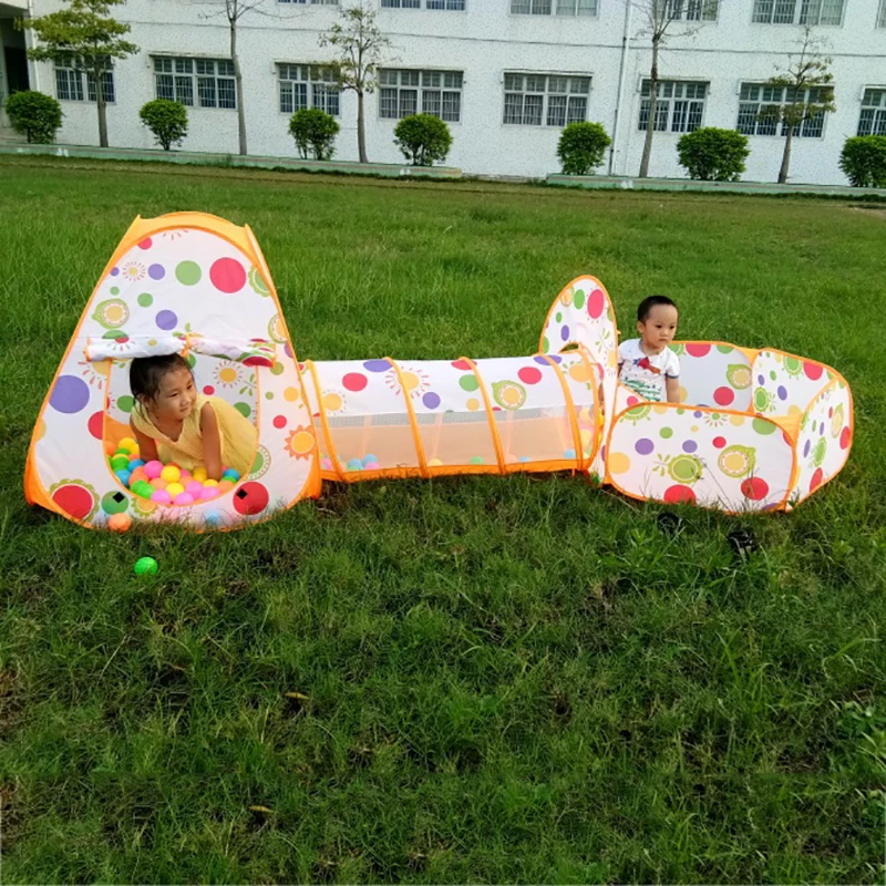 

Kids Pool-Tube-Teepee Toy Tents Pop-up Children Crawling Pipeline Tunnel Huge Game Yard Cartoon Ball Pool Lodge Tent Toy 985-Q65