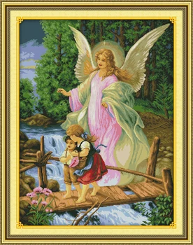 

Angel convoy Counted 11CT Printed 14CT DMC Cross Stitch Set DIY Chinese Cotton Cross-stitch Kit Embroidery Needlework