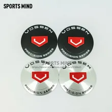 4 pçs/lote 56 MILÍMETROS VOSSEN PRECISION SERIES Carro Do Centro de Roda Cap Hub Etiqueta do Emblema Do Carro Emblema adesivo Decalque car styling acessórios