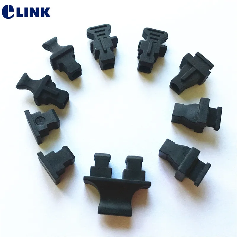 SC dust cap for EPON/GOPN module SC adapter plug protective cover for fiber Modem soft silicone free shipping ELINK 100pcs