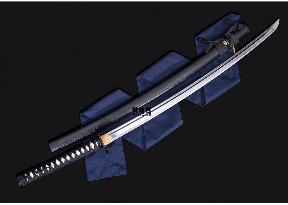 HANDMADE JAPANESE SAMURAI KATANA SWORD CARBON STEEL FULL TANG SHARP Carbon Steel Wakizashi Samurai Katana Sword