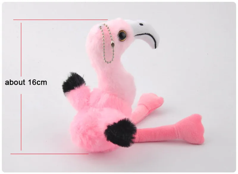 Новые милые Мультяшные Фламинго плюшевые игрушки животные Красные Птицы ключ сумка Подвески куклы Peluche брелок 10 шт./партия