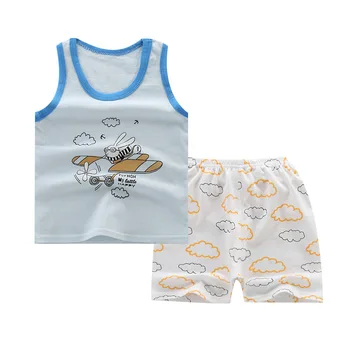 

Baby Girls Clothes Sleeveless Top+shorts 2PCS Outfits Set Rabbit Printed Cute Clothing Sets Summer Sun Suit Toddler Boy Clothes