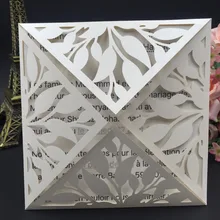 С цветами лазерной резки Королевский бесплатный образец пользовательские closeout поздравительные открытки