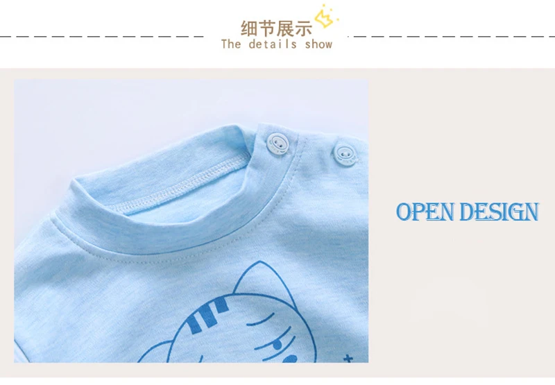 Cotton Infant Baby Clothes Sets Kids 2017 Autumn Winter Long Sleeved Pajamas Charater Pattern Baby Suits For 0-2 Years CL1500 (7)