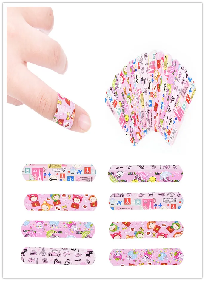 

50Pcs Waterproof Cartoon Band Aid Hemostasis Adhesive Bandages Breathable First Aid Emergency Kit For Kids Children Skin Care