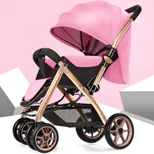 Быстрая! Простая и легкая детская коляска может сидеть и лежать Складная Высокая Ландшафтная Двусторонняя детская коляска