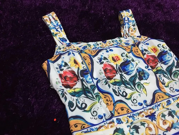 azul e branco porcelana impressão casual trompete