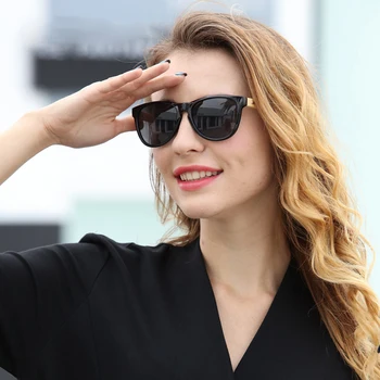 

Vintage Bamboo Wood Frame Men Women Sunglasses Fashion Mirror Coating Sun Glasses Shades Eyewear UV400 Oculos de sol Gafas