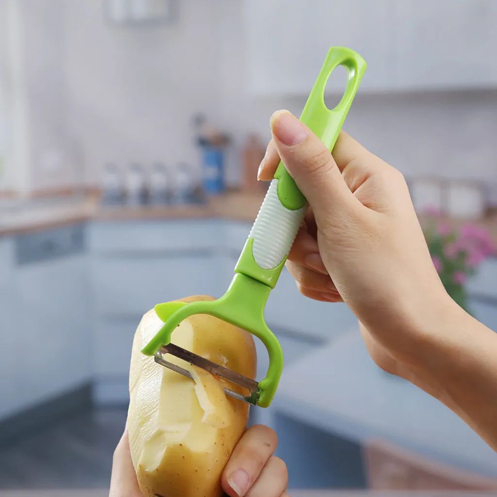

Kitchen Stainless steel peeler Fruit Slices Potatoes Peeling Multifunctional Peeler Kitchen Tool 15X7.2cm