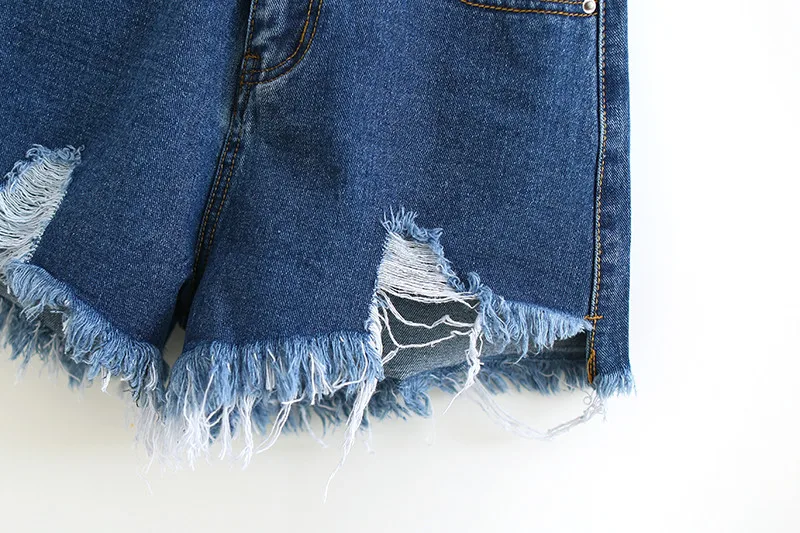2018spring new European American style solid color high waist hole denim shorts women,street trend wild Slim slimming hot shorts 2018spring new European American style solid color high waist hole denim shorts women,street trend wild Slim slimming hot shorts