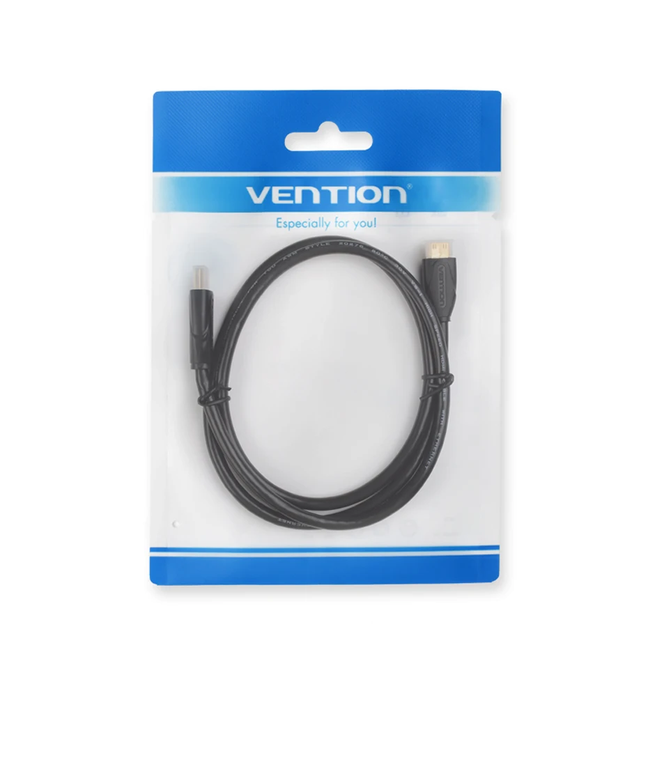 Vention Mini HDMI to HDMI кабель позолоченный 1080P Mini HDMI кабель 1 М 1,5 2 м для планшета видеокамеры MP4 DVD HDMI кабель Позолоченный