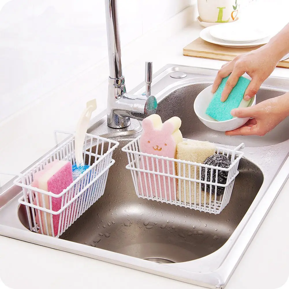 Us 6 31 10 Off Sponge Holder Sink Caddy Kitchen Sink Suction Sponge Kitchen Sink Hanging Basket Kitchen Sponge Sink Caddy Holder For Sponges In