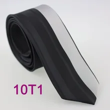 Yibei Coachella Галстуки мужские черные половина Серебряный несимметричность в полоску Средства ухода за кожей шеи галстук мода 6 см узкие Средства ухода за кожей шеи галстук микрофибры узкий Галстуки gravata