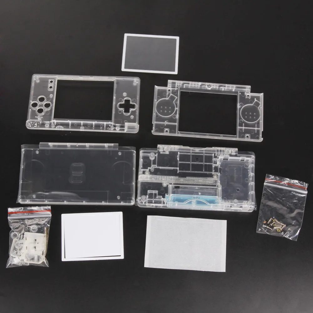 Replacement Case Shell For Nintendo DS Lite Housing Shell Screen Lens Crystal Clear Full Housing Case for Nintendo DSL DSL Replacement Case Shell For Nintendo DS Lite Housing Shell Screen Lens Crystal Clear Full Housing Case for Nintendo DSL DSL
