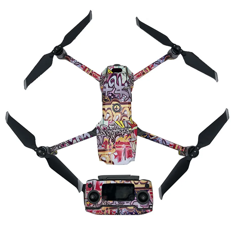 Набор наклеек с граффити для DJI Mavic 2 Pro/ Zoom пульты дистанционного управления и 3