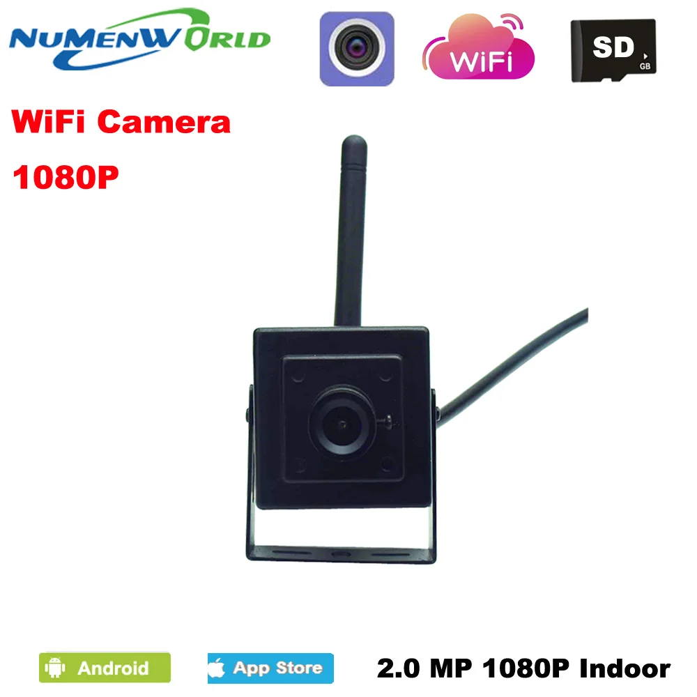 Мини wifi ip-камера 1080P HD P2P 802.11b/g/n сетевая ip-камера Micro TF карта беспроводная камера наблюдения для домашнего использования