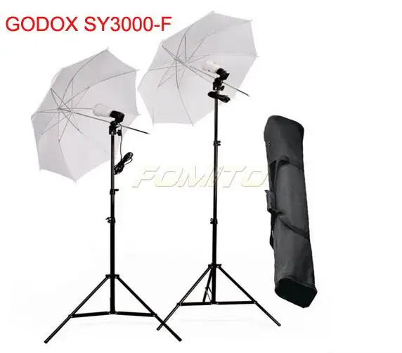 GODOX AC Slave Flash Kit SY3000 F 55WS, 2 Flash Heads Studio