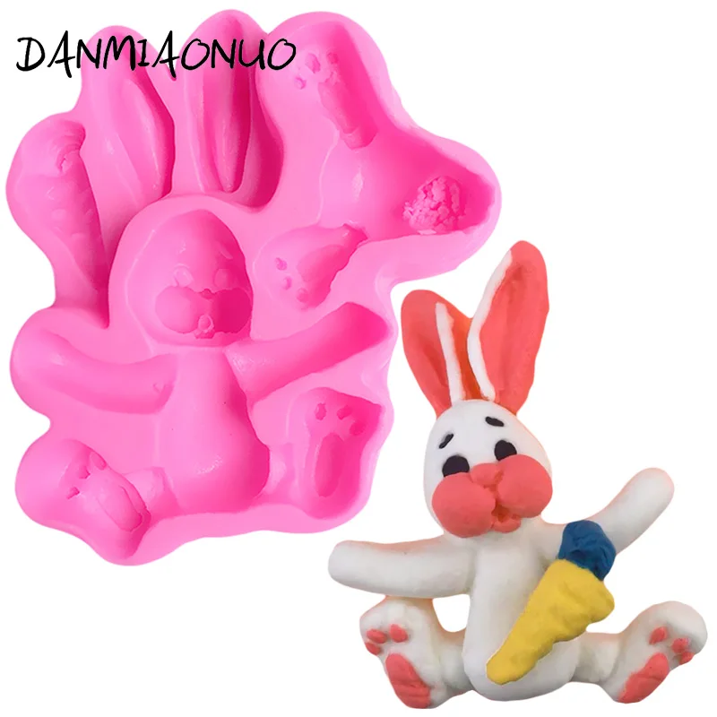

3D Lovely Rabbit Cake Silicone Mold Fondant Cake Decorating Tools Chocolate Gumpaste Mold Baking Tools For Cakes Silicone Muffin