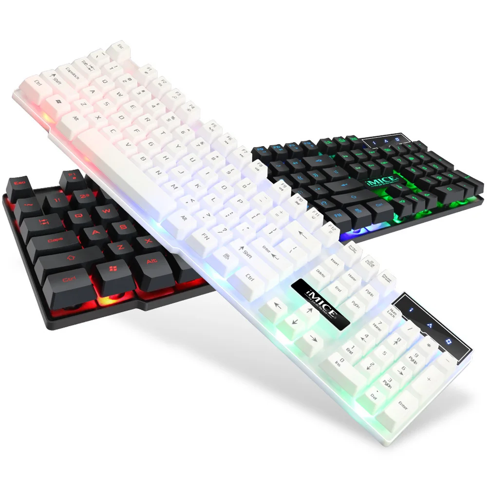  iMice Gaming Keyboard Mechanical Feeling 104 Keys RGB Backlit Keyboard Computer Gamer Keyboard for 