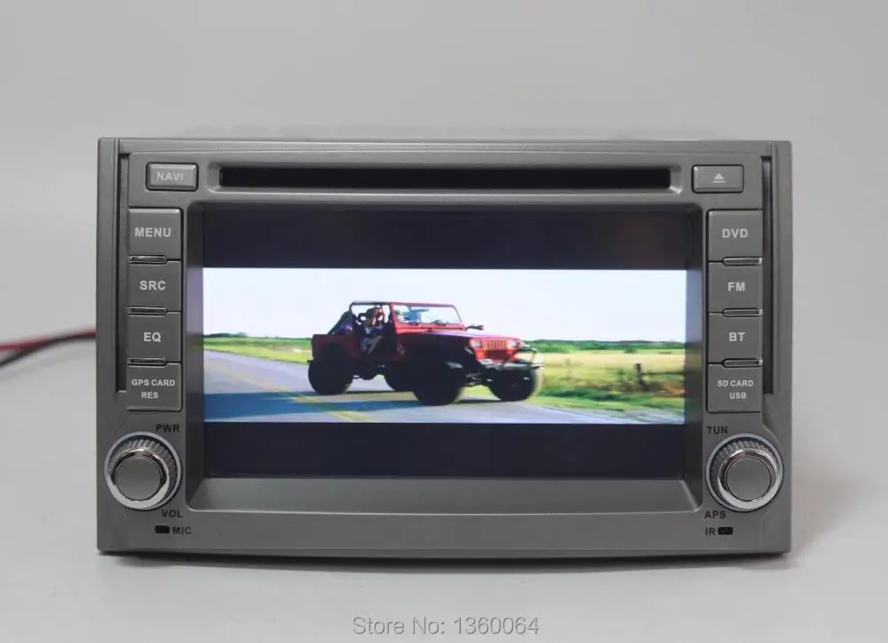 Sale 2 Din 6.2" Car DVD Player for Hyundai H1 Grand Starex with GPS Navigation Bluetooth Radio Head unit ATV USB/SD 3G host +Free map 15