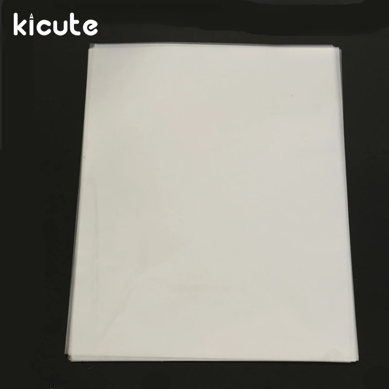 kicute 20 sheets clear transparent a4 double sided adhesive sheet double sided adhesive sheets