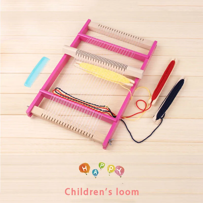  Wooden Weaving DIY lifting Tapestry Loom Knitting Machine Hand Craft Knit Wool Yarn Knitter Tool Pa