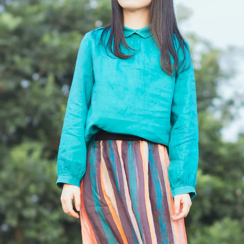 

100%Linen Women Blouse MY01